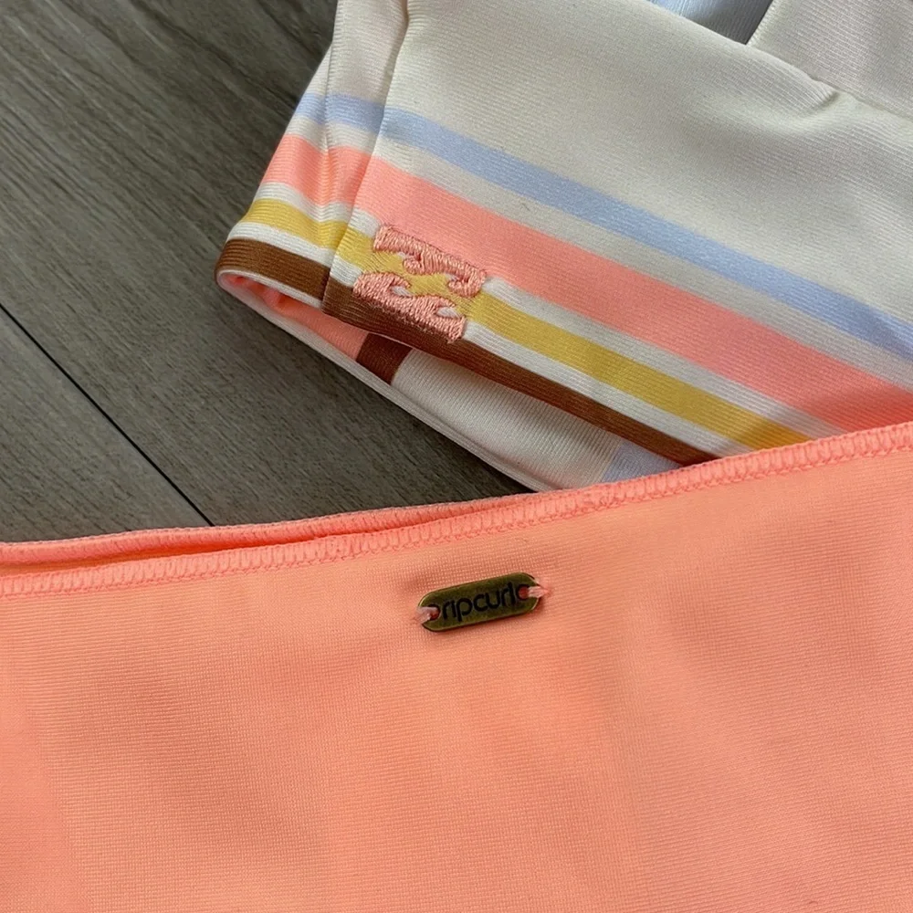 ☀️BILLABONG☀️ RIP CURL☀️FEELING SUNNY PLUNGE CLASSIC SURF SKIMKY BIKINI